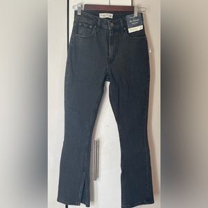 NWT Abercrombie curve love 23/000 skinny high rise black jeans